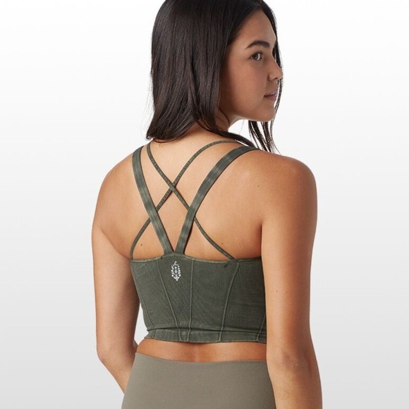 Free People Tops - New Free People Movement Stay With Me Cami Olive Green XS‎